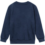 Les Deux Kids Dark Navy/Ivory Encore Bouclé Collegegenser Kids