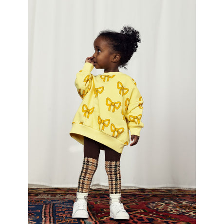 Mini Rodini Yellow Bow Aop Collegegenser 2