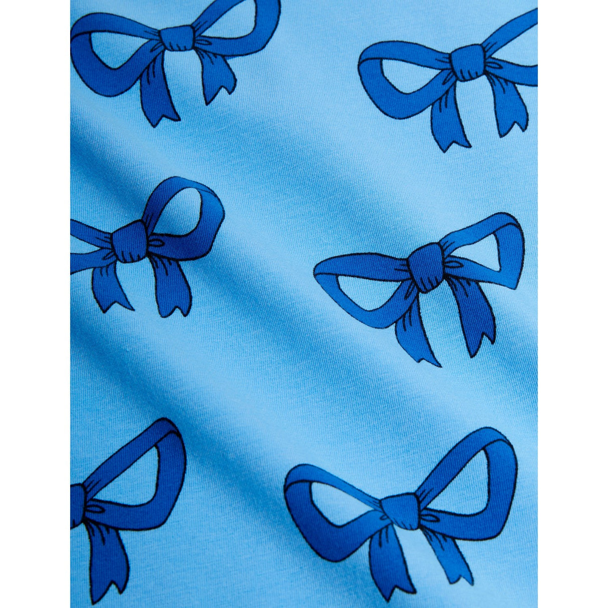 Mini Rodini Blue Bow Aop Blouse 2