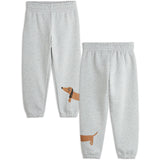 Mini Rodini Grey melange Dog Sp Sweatpants 3