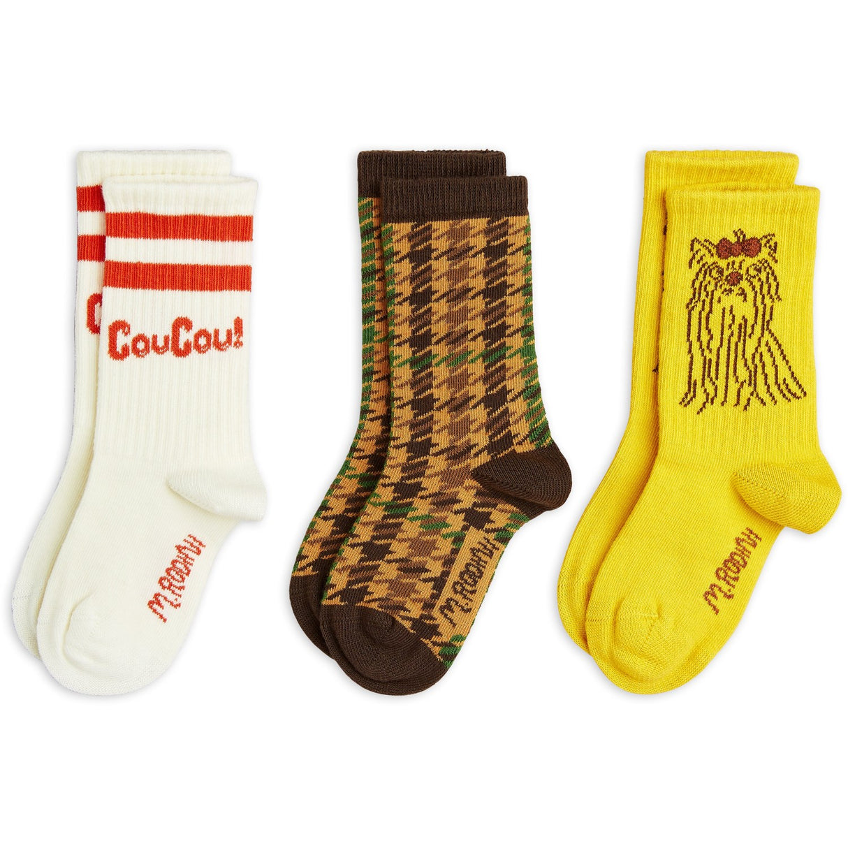 Mini Rodini Multi Coucou 3-Pack Socks