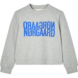 Mads Nørgaard Light Grey Melange Organic Sweat Talinka Collegegenser