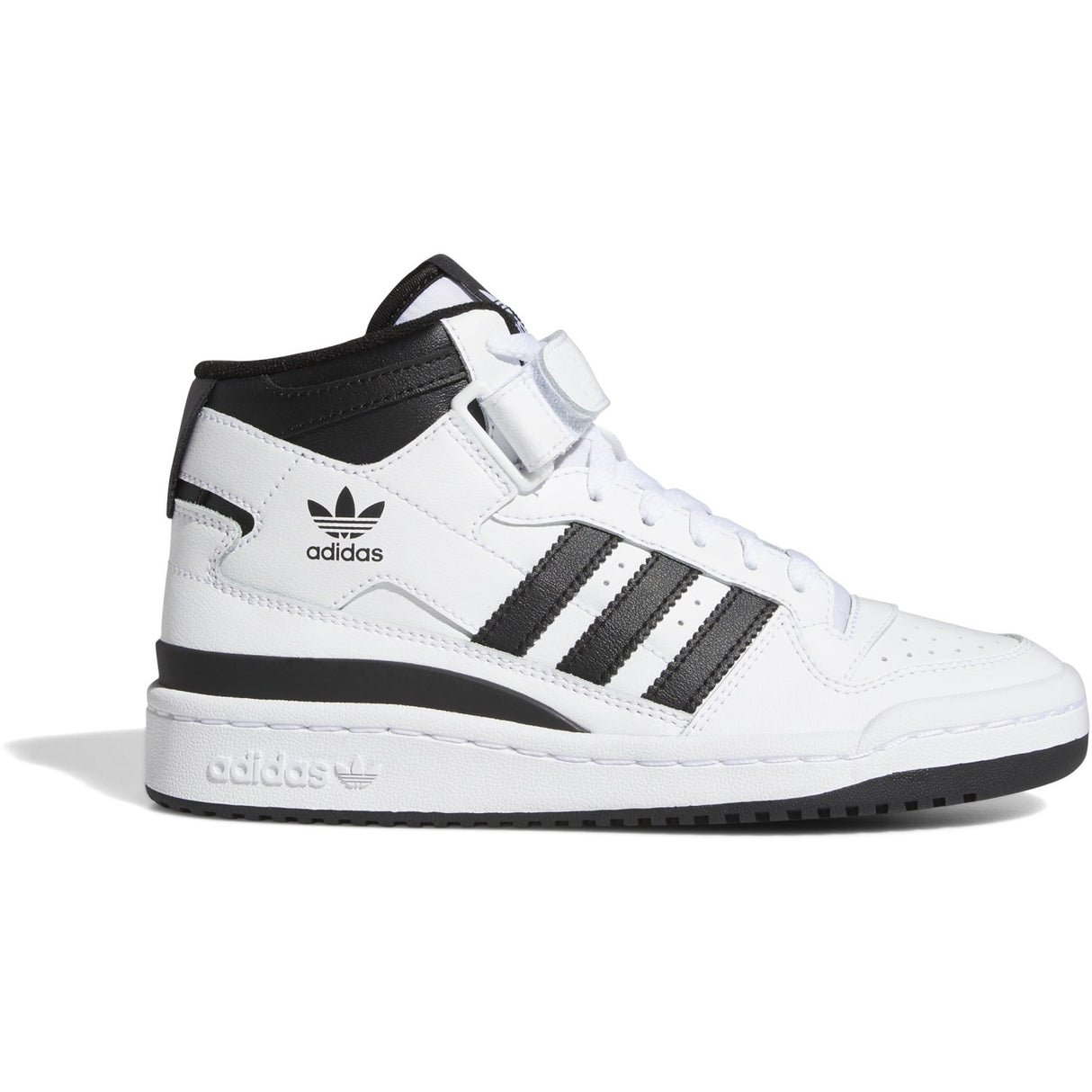 adidas Originals Cloud White/Core Black/Cloud White Forum Mid J Sneakers