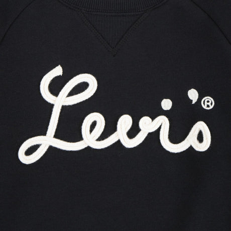 Levi's BLACK Mixed Textures Long Sleeve Crewneck 2