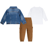 Levi's BLUE Trucker Jacket 3-Piece Set 8