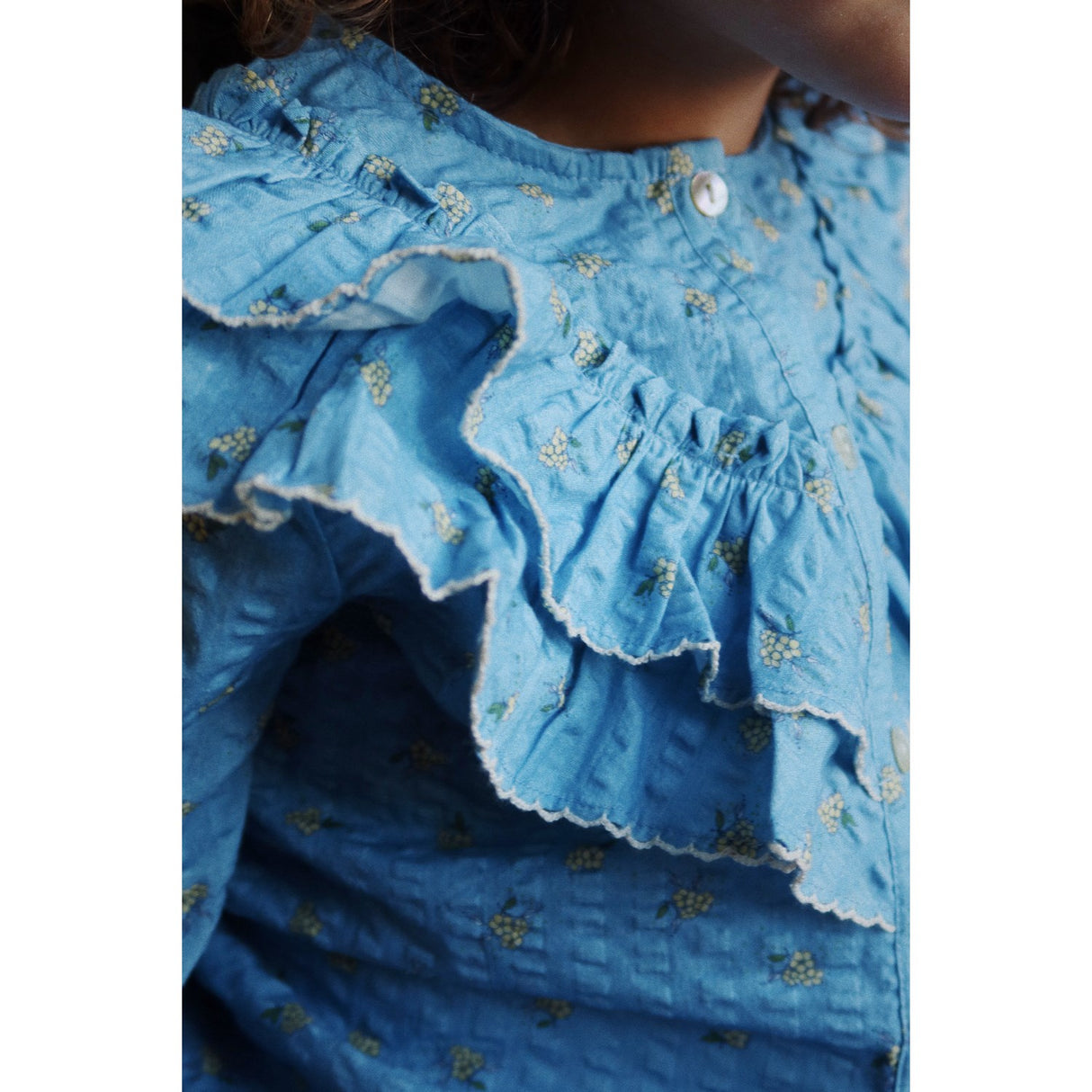 Konges Sløjd Billie Blue Kim Frill Blouse Gots