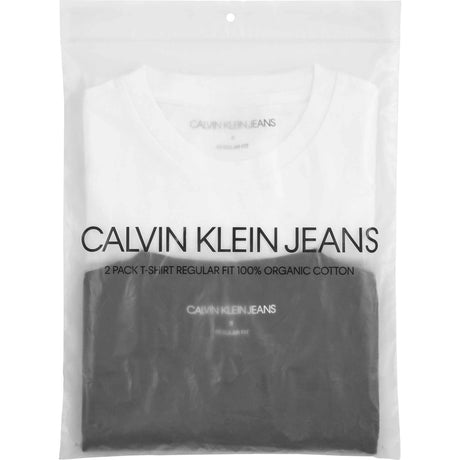 Calvin Klein White / Black 2-Pack Monogram T-Shirt 2