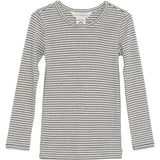 Serendipity Taupe/Offwhite Slim Bluse Stripe