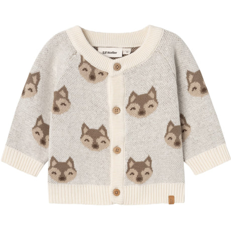 Lil'Atelier Birch Lamoe Strikket Cardigan