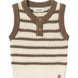 Lil'Atelier Birch Emlen Strikket Vest Stripe