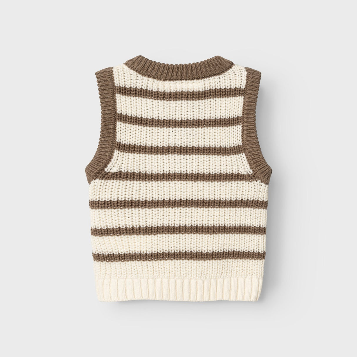 Lil'Atelier Birch Emlen Strikket Vest Stripe