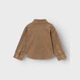 Lil'Atelier Sepia Tint Obert Corduroy skjorte