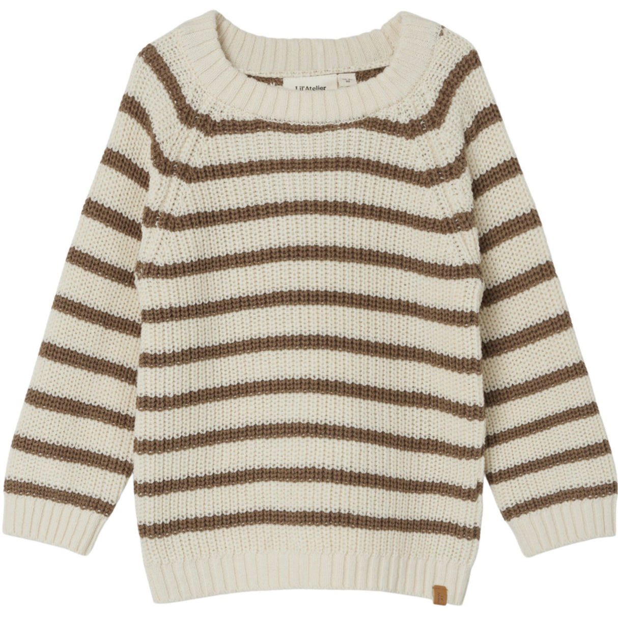 Lil'Atelier Birch Emlen Strikket Bluse Stripe