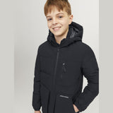 Jack & Jones Junior Black Eotto Puffer Jakke 4