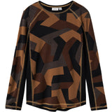 Name It Black AOP Willto Ull Bluse