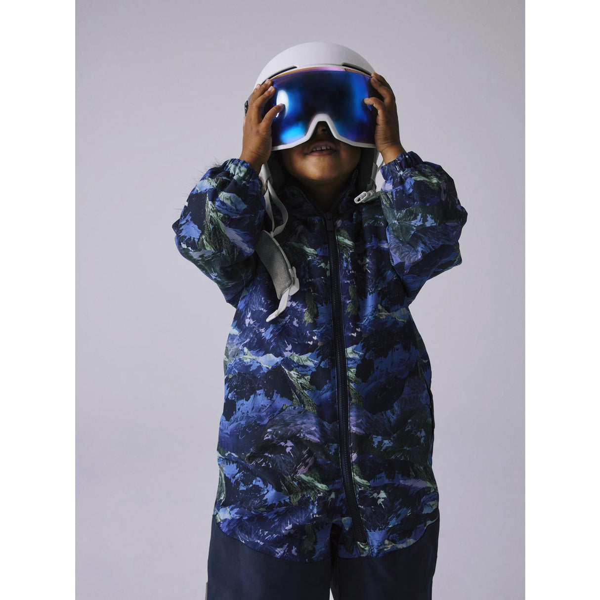 Name It Dark Sapphire Landscape Snow10 Snowsuit Line AOP Fo