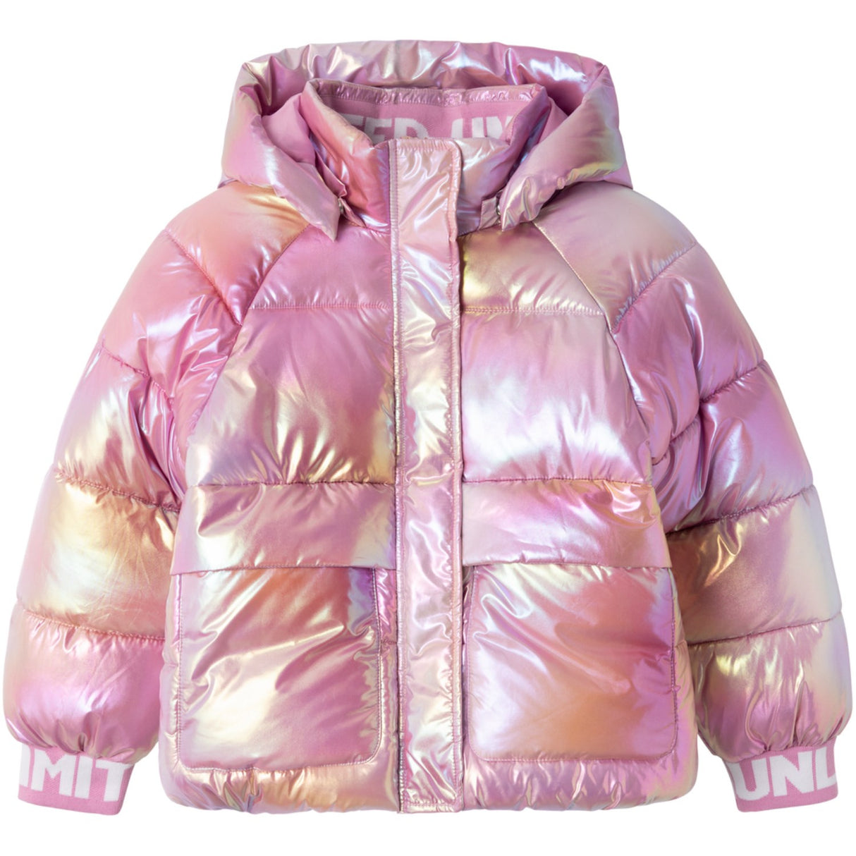 Name It Moonlite Mauve Malan Puffer Jakke Foil