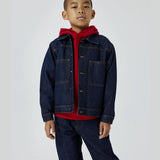 Name It Dark Blue Denim Unwashed Reese Denim Jakke