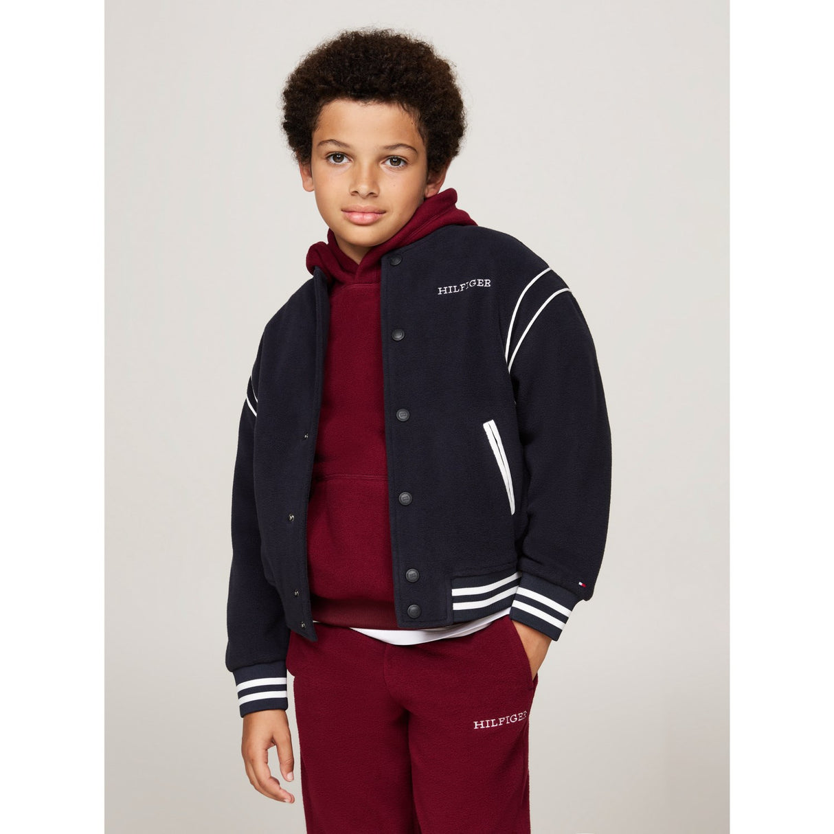 Tommy Hilfiger Desert Sky Polar Fleece Bomber Jakke