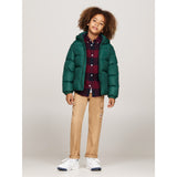 Tommy Hilfiger Ornamental Green Essential Dunjakke