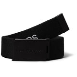 Calvin Klein Ck Black Canvas Logo Metallic spennebelte