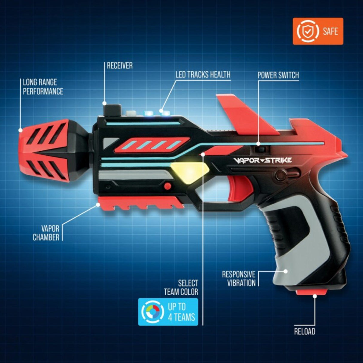 Vapor Strike Blaster Pistol 2-pakning