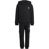 adidas Originals Black Hoodie Fz Cargo Sweat Set