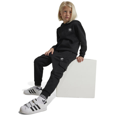 adidas Originals Black Hoodie Fz Cargo Sweat Set