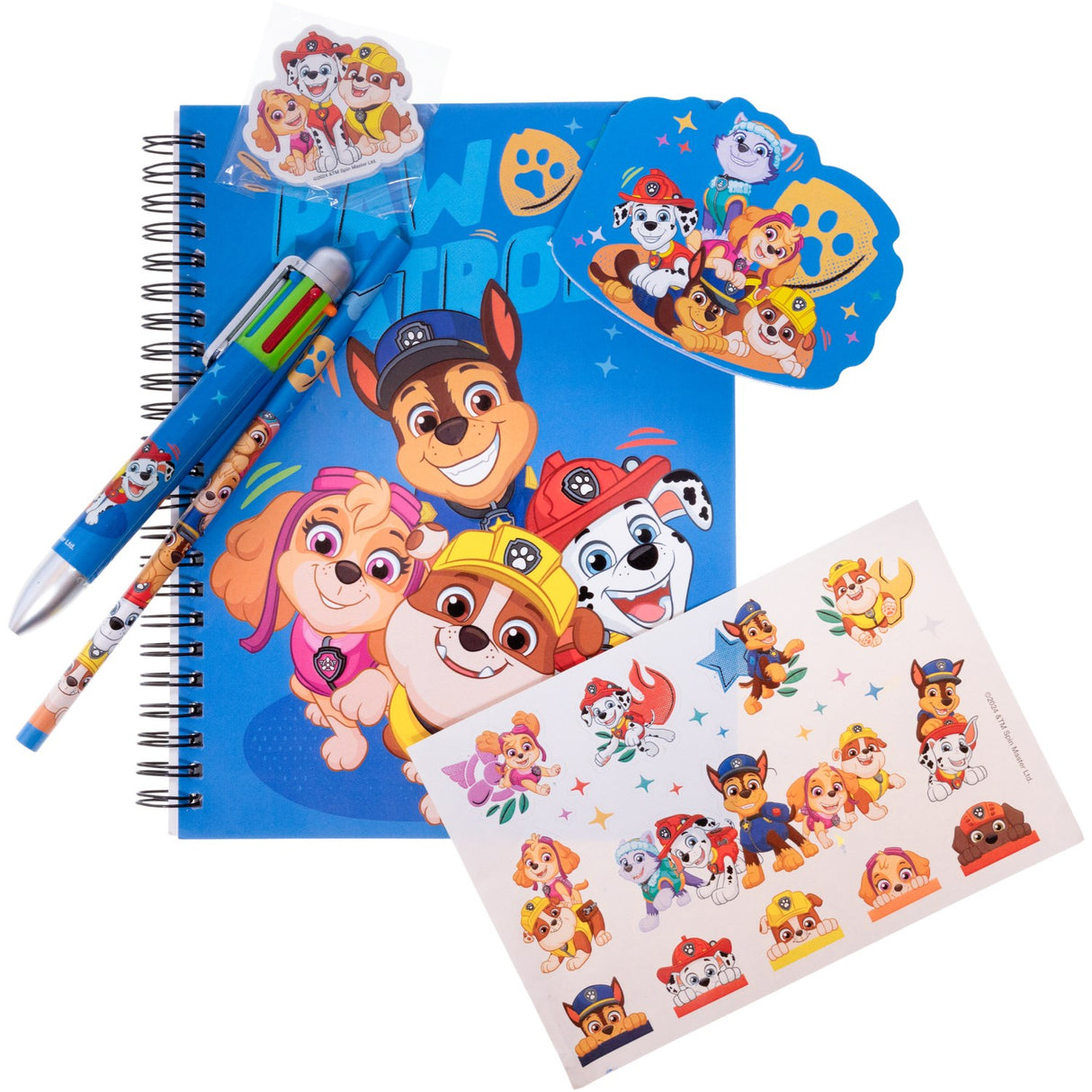 Euromic Paw Patrol skrivesett A5 med 60 sider,+ flerfarget penn.