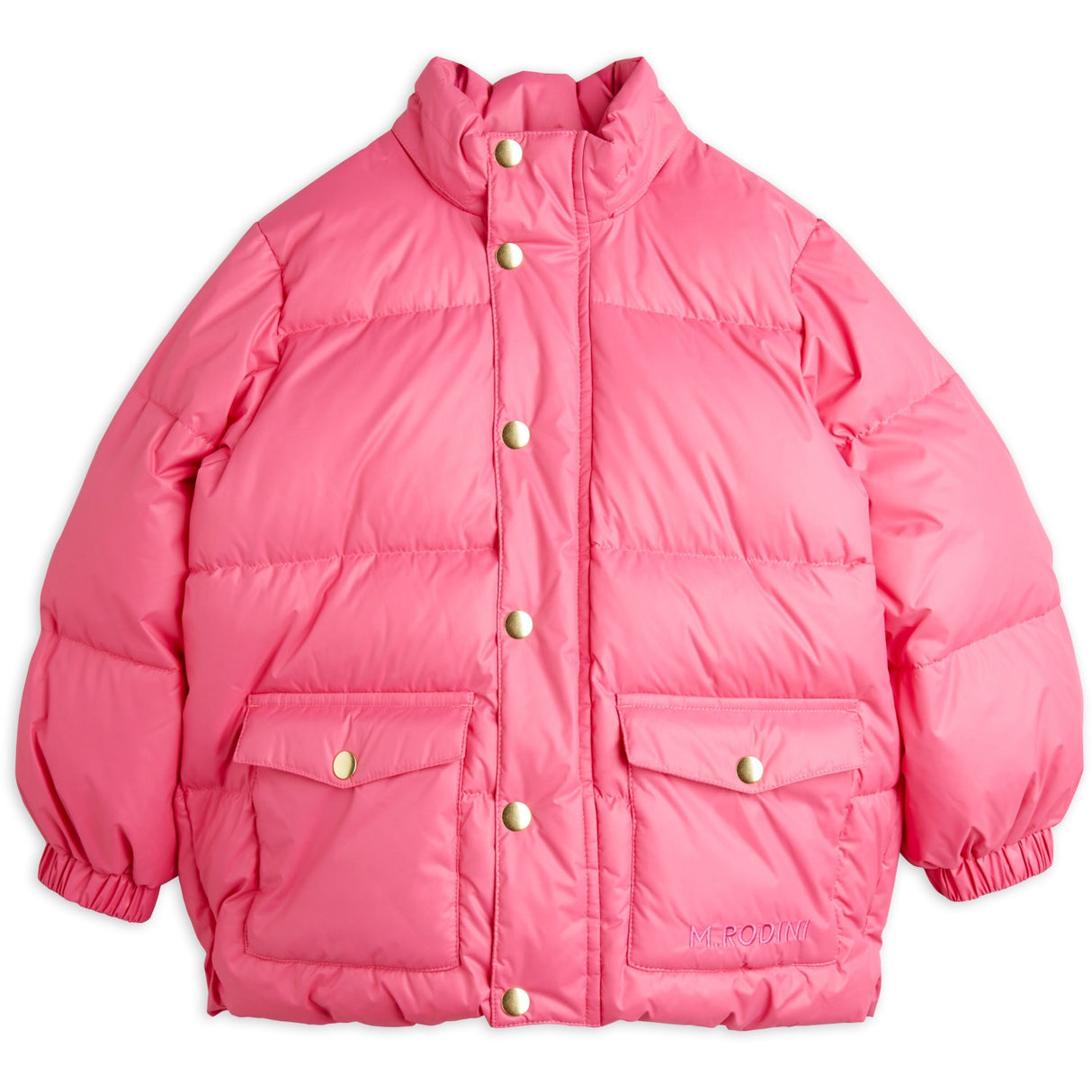 Mini Rodini Pink Heavy Hooded Puffer Jacket 5