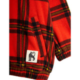 Mini Rodini Red Check Aop Fleece Jacket 2