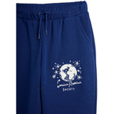 Mini Rodini Blue Mini Rodini Society Emb Sweatpants 2