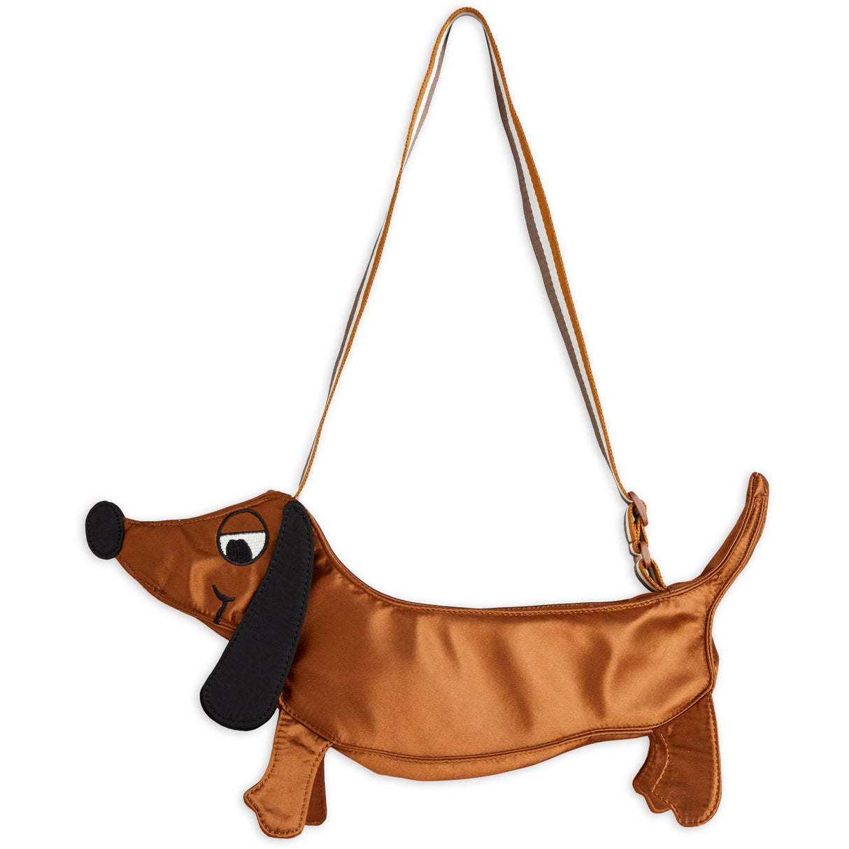 Mini Rodini Brown Dog Crossbody Bag