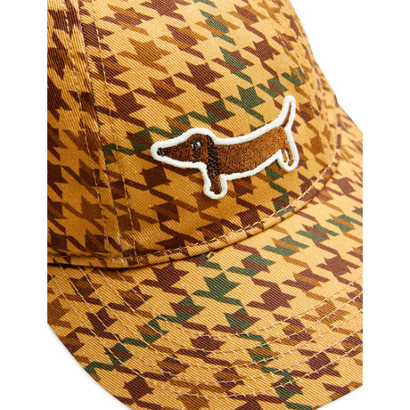 Mini Rodini Beige Dog Houndstooth Aop Soft Cap