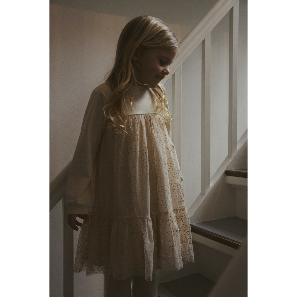 Huttelihut Wood Ash Dress Gold Tylle