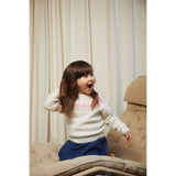 COPENHAGEN COLORS Krem/Tyggegummi Kombi Island Bluse i ull