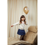 COPENHAGEN COLORS Krem/Tyggegummi Kombi Island Bluse i ull