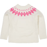 COPENHAGEN COLORS Krem/Tyggegummi Kombi Island Bluse i ull