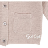 COPENHAGEN COLORS Beige Cashmere Classic Baby Cardigan