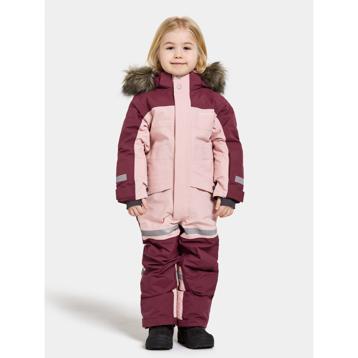 Didriksons Dusty Pink Bjärven Kids Snowsuit 8