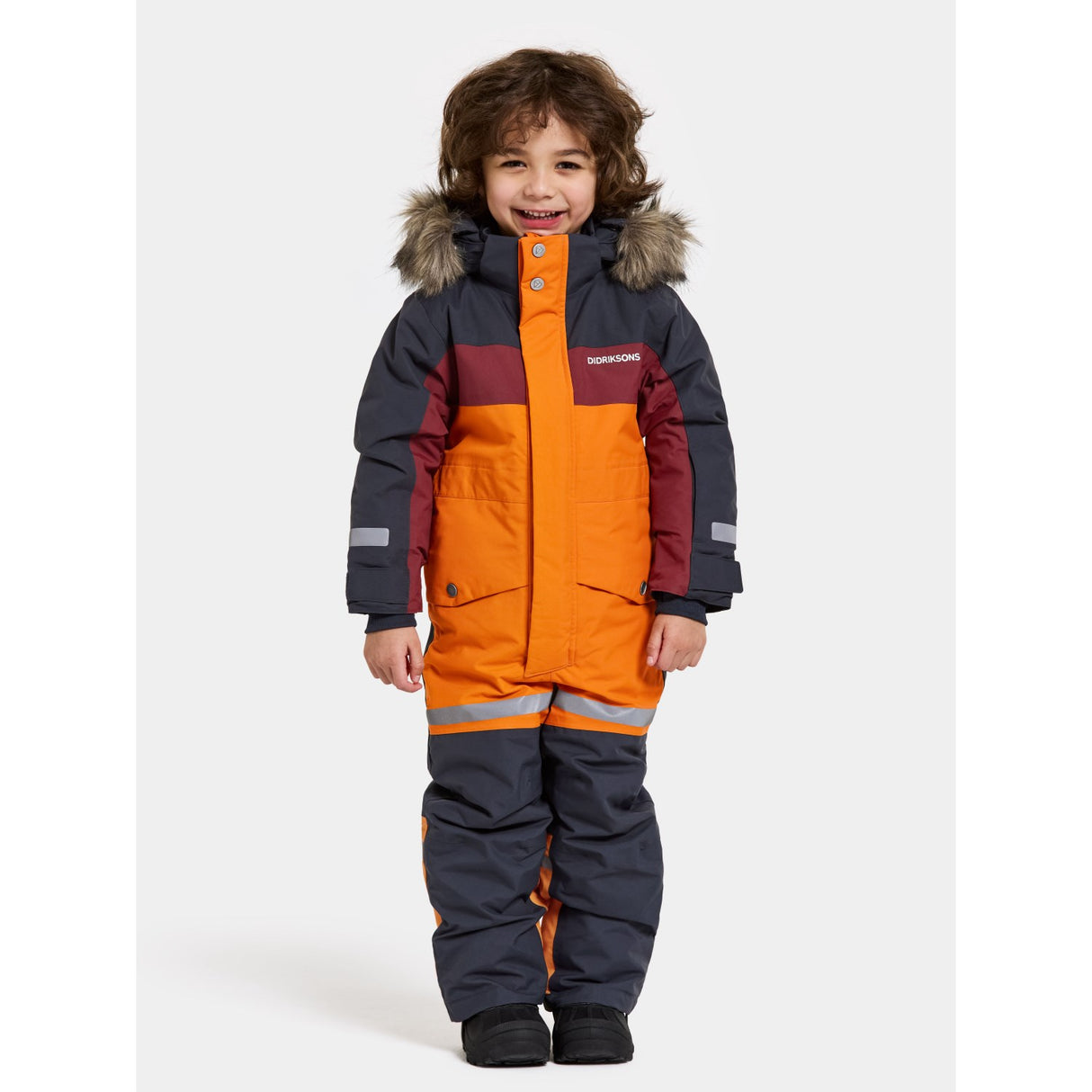 Didriksons Orange Jam Bjärven Kids Snowsuit 21