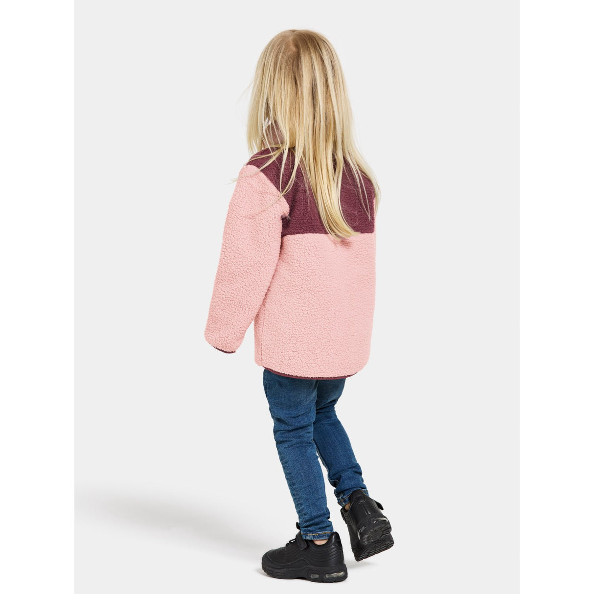 Didriksons Dusty Pink Gosig Kids Halfzip Fleece Jakke