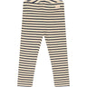 Petit Piao Indigo Plum/Dark Off White Leggings Modal Striped