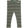 Petit Piao Emerald Green Multi Stripe Leggings Modal Multi Striped