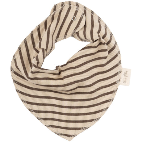 Petit Piao Chocolate Brown/Dark Off White Smekke Modal Striped