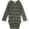 Petit Piao Emerald Green Multi Stripe Body Modal Multi Striped