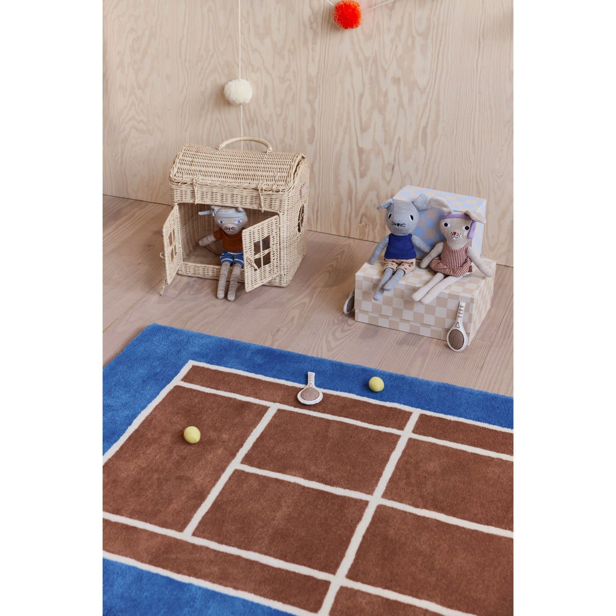 OYOY Light Brown Melange Polly Cat Tennis dukke