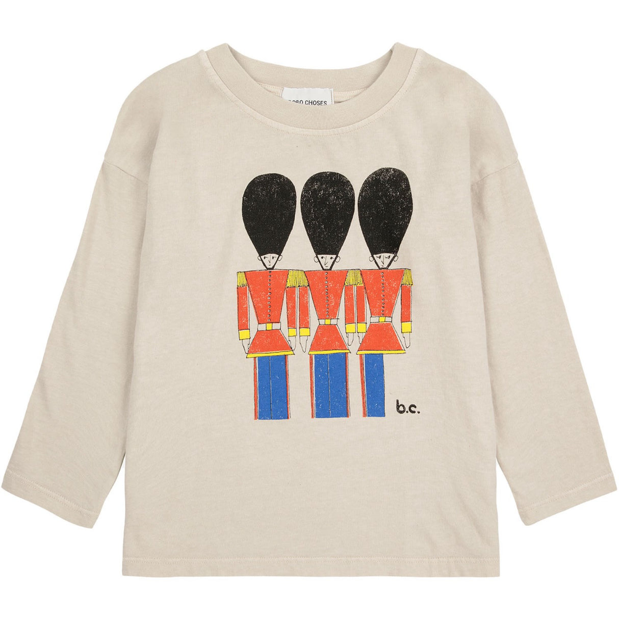 Bobo Choses Light Brown Little Tin Soldiers Bluse