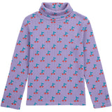 Bobo Choses Lavender Cherry All Over Turtle Neck Bluse