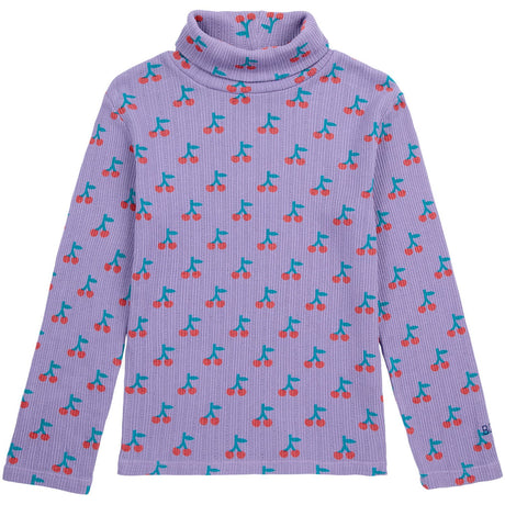 Bobo Choses Lavender Cherry All Over Turtle Neck Bluse